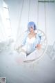 Coser@神楽坂真冬 Vol.005: 蕾姆 Milk by blue (150 photos)